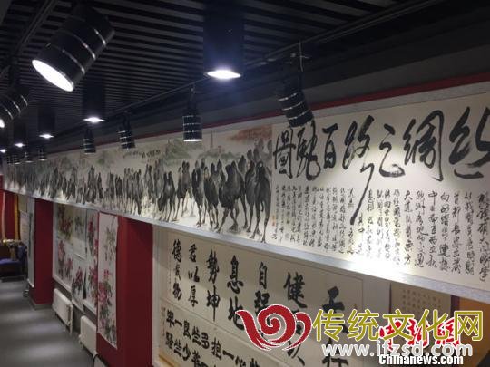 甘肃本土书画家“接地气”展现丝路风情（图）